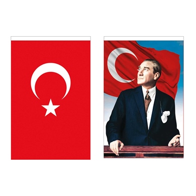 50x75 cm  Türk Bayrak + Atatürk Poster 103