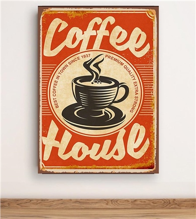 Trio Avm Coffee House Poster Tablo 30x45 cm