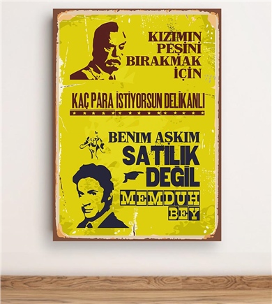 Trio Avm Cüneyt Arkın Poster 1 Tablo 30x45 cm