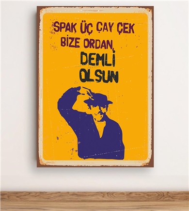 Trio Avm Spak Üç Çay Poster Tablo 30x45 cm